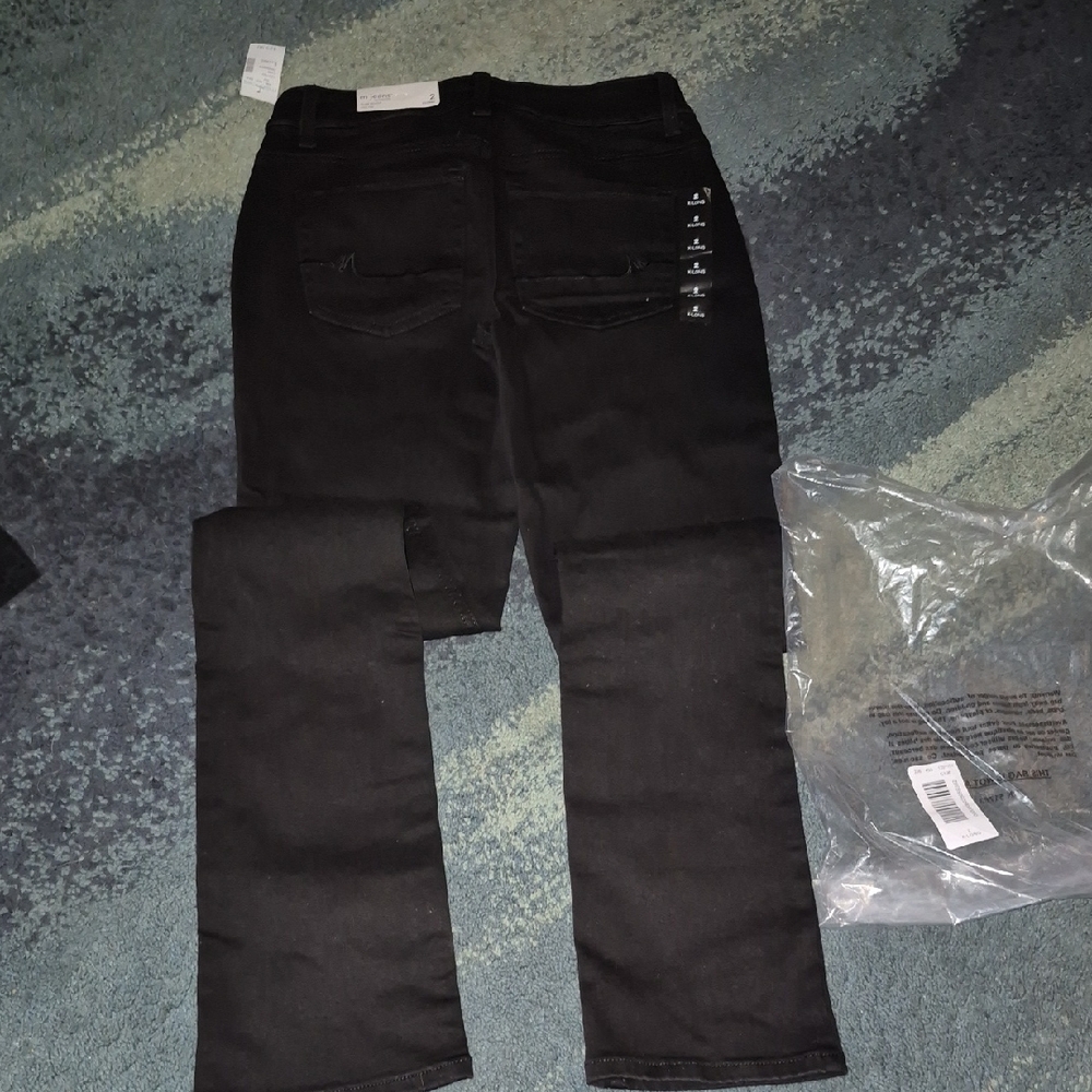 NWT Maurices Slim Boot Black Denim Jeans Size 2 Xlong